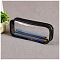PVC Plastic Storage Pen Bags, Office & School Supplies, Rectangle, Black, 200x80x35mm