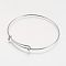 Tarnish Resistant 304 Stainless Steel Expandable Bangle Making, Stainless Steel Color, 2-3/4 inch(7cm)