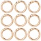 SUNNYCLUE 1 Box 30Pcs Spring O Ring Clip 25mm Round Carabiner Metal Spring Key Ring Alloy Trigger Spring Keyring Buckle Gate Rings for Keychain Lanyard Leather Bags Jewelry Making Supplies DIY Craft
