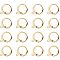 PandaHall Elite 50 pcs 304 Stainless Steel Lever Back Hoop Earring for DIY Jewelry Making, 14.5x12mm, Hole: 1mm Pin: 0.8x1mm, Golden