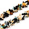 Spray Painted Synthetic Turquoise Beads Strands, Dyed, Star, Orange, 7x7.5~8x3mm, Hole: 0.7mm, about 63~64pcs/strand, 14.17~14.57''(36~37cm)
