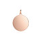Ion Plating(IP) 304 Stainless Steel Pendants, with Jump Ring, Flat Round Charm, Stamping Blank Tag, Rose Gold, 16.5x14x1mm, Hole: 3.5mm