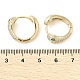 Серьги-кольца из латуни с прозрачным фианитом EJEW-Q014-28G-5