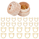 Кольца для маркеров вязания из сплава FIND-WH0036-89G-1
