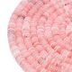 Вишневого кварца стеклянные бусы пряди G-P575-B27-6x1mm-3
