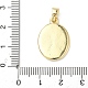 Латунные подвески ZIRC-I356-11G-01-3