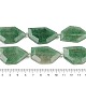 Природный зеленый бисер пряди клубники кварца G-P548-A06-01-4