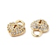 Латунные микро проложить кубического циркония подвески KK-M233-26G-3