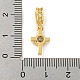 Латунные микропаве прозрачные подвески с фианитом KK-U007-02G-09-3