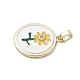 Латунные микро проложить кубического циркония подвески KK-K368-05B-02-2