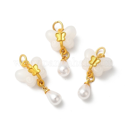 Подвески из смолы и искусственного АБС-жемчуга KK-F873-13MG-1