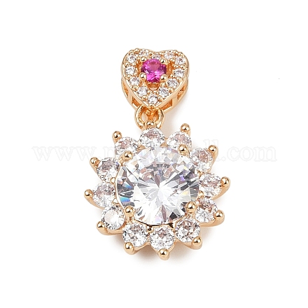 Латунные микро проложить кубического циркония подвески KK-E795-12KCG-01-1