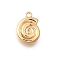Ocean Theme Brass Charms, Cadmium Free & Nickel Free & Lead Free, Real 18K Gold Plated, Shell Shape, 13.5x10x3.5mm, Hole: 1.4mm