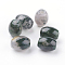 Natural Moss Agate Beads, Barrel, 16x13mm, hole: 4mm