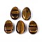 Natural Tiger Eye Pendants, Teardrop Charms, 29.5~30.5x19.5~20.5x8~11mm, Hole: 2~3mm