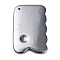 Terahertz Stone Gua Sha Boards, Massage Tool, Rectangle, 80x49x7mm, Hole: 2mm