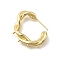 Brass Earring Finding, with Loop, Real 14K Gold Plated, 23x29x5.5mm, Hole: 1mm