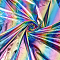 FINGERINSPIRE 39.4x59.1inch Hologram Iridescent Stretch Fabric Colorful 2 Way Stretch Fabric Iridescent Striped Fabric for Sewing Rainbow Polyester Spandex Fabric for Clothes Dress DIY Decoration