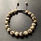 Green Floating Flower Agate Natural Stone Double Flat Knot Bracelet Pull Rope Adjustable Crystal Handmade Bracelet