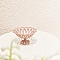 Alloy High-footed Fruit Plate Model, Micro Landscape Home Dollhouse Accessories, Pretending Prop Decorations, Flamingo, 33x19mm