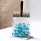 Plastic Transparent Gift Bag, Storage Bags, Self Seal Bag, Top Seal, Rectangle, with Cartoon Card and Sling, Hole and Nail, Dark Sea Green, 27x13x6cm, 10set/bag