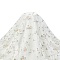 Flower Pattern Polyester Mesh Fabric, for Dress Costumes Decoration, White, 125~130x0.01~0.05cm, 2 yard/pc