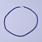 Natural Lapis Lazuli Beaded Necklaces, with Brass Lobster Claw Clasps, Faceted Round Beads, 15.75 inch~16.14 inch(40~41cm)x2mm