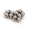 Tarnish Resistant 201 Stainless Steel Magnetic Clasps with Loops, Round, Stainless Steel Color, 10.5x6mm, Hole: 1.6mm