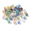Handmade Gold Foil/Sand Lampwork Glass Beads, Tulip, Mixed Color, 9x8.5mm, Hole: 1.6mm