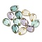 Glass Sew on Rhinestone, 2-Hole Links, Faceted, Costume Accessories, Teardrop, Mixed Color, 8x6x2.2mm, Hole: 0.8mm