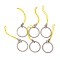 Mobile Straps, with Nylon String and Iron Findings, Yellow, 50mm