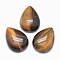 Natural Tiger Eye Cabochons, Teardrop, 25x18x7mm