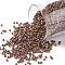 TOHO Round Seed Beads, Japanese Seed Beads, Matte, (514F) High Metallic Frost Copper Twilight, 15/0, 1.5mm, Hole: 0.7mm, about 15000pcs/50g