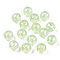 Transparent Acrylic Beads, AB Color Plated, Round, Pale Green, 6x5mm, Hole: 1.8mm, about 4400pcs/500g