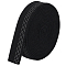 5 Yards Polycotton Ribbon, Clothes Accessories, Black, 1-3/8 inch(35mm)