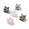 Natural Mixed Gemstone Beads, No Hole, Carved, Merkaba Star, 12.5x12.5x12.5mm