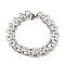 Non-Tarnish 304 Stainless Steel Mesh Chain Bracelets, Stainless Steel Color, 8-1/8 inch(20.5cm)