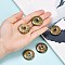 Natural Unakite Pendants, Donut/Pi Disc Charms, 30x5mm, Hole: 6mm