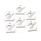 Non-Tarnish 304 Stainless Steel Pendant Rhinestone Settings, Letter, Stainless Steel Color, Letter.Z, Z: 16x14x1.5mm, Hole: 1.2mm, Fit for 1.6mm Rhinestone