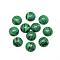 Synthetic Malachite Cabochons, Dyed, Half Round/Dome, 8x4mm