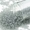 TOHO Round Seed Beads, Japanese Seed Beads, (9AF) Matte Black Diamond, 11/0, 2.2mm, Hole: 0.8mm, about 5555pcs/50g