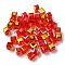 Electroplate Glass Beads, Faceted, Cube, Red, 5.5x5.5x5.5mm, Hole: 1.5mm, 100pcs/bag