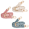 3Pcs 3 Colors Imitation Leather Adjustable Bag Straps, with Alloy Swivel Clasp, Mixed Color, 93.5~123cm, 1pc/color