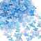 Metal Enlaced Acrylic Bead Caps, Flower, Dodger Blue, 11.5x11.5x3mm, Hole: 1.5mm, about 3846pcs/500g