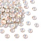 Preciosa® MAXIMA Crystal No Hotfix Flatback Stones, Czech Crystal, Dura Foiling, Round(438 11 615 Chaton Rose), 01000 200 White Opal AB, SS12(3~3.2mm)