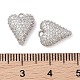 Латунные микропаве прозрачные подвески с фианитом KK-S388-01P-01-3