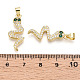 Латунные микро проложить кубического циркония подвески KK-T070-63G-3