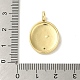 Латунные микро проложить кубического циркония подвески KK-Z042-23G-04-3