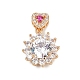 Латунные микро проложить кубического циркония подвески KK-E795-12KCG-01-1