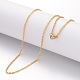 Ионное покрытие(ip) ожерелье из нержавеющей стали 304 STAS-J023-02G-1